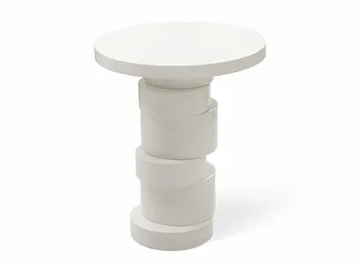 TIVOLI - Round wooden high side table by JOSÉ LEITE DE CASTRO - view 2